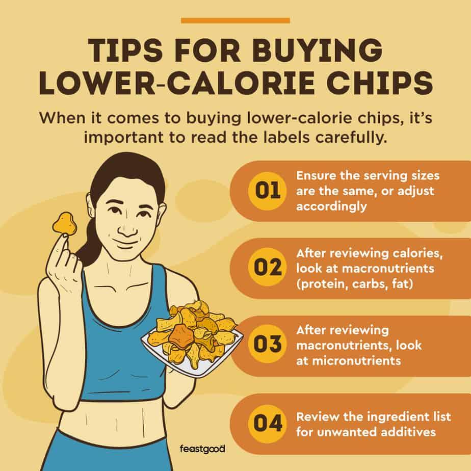 tips for buying lower-calorie chips