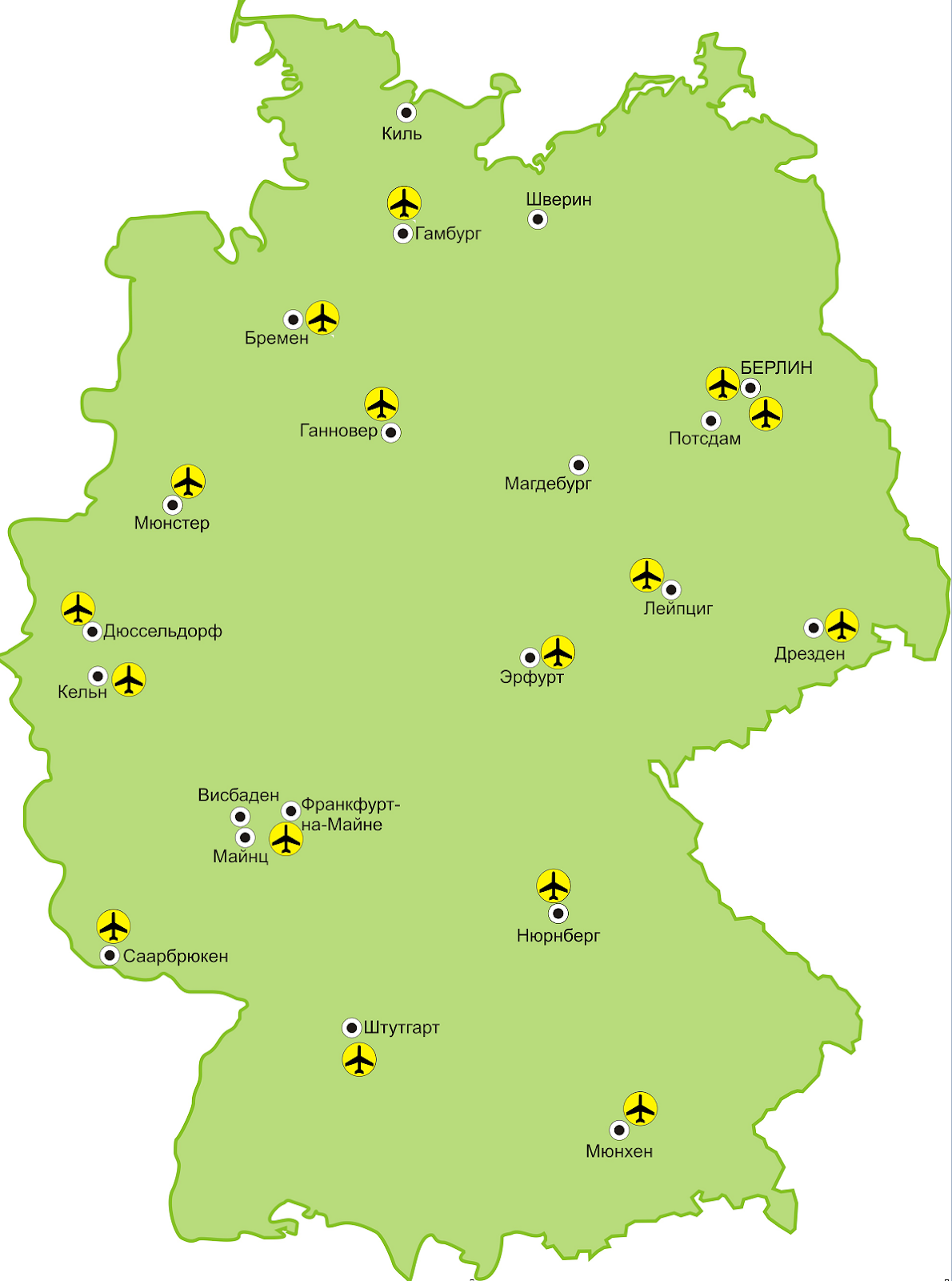 Онлайн карта Германии