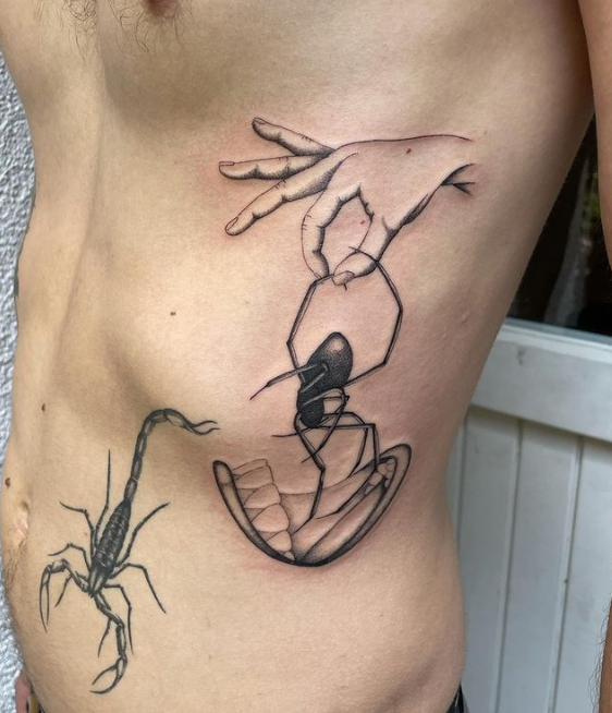 Eating Spider Tattoo