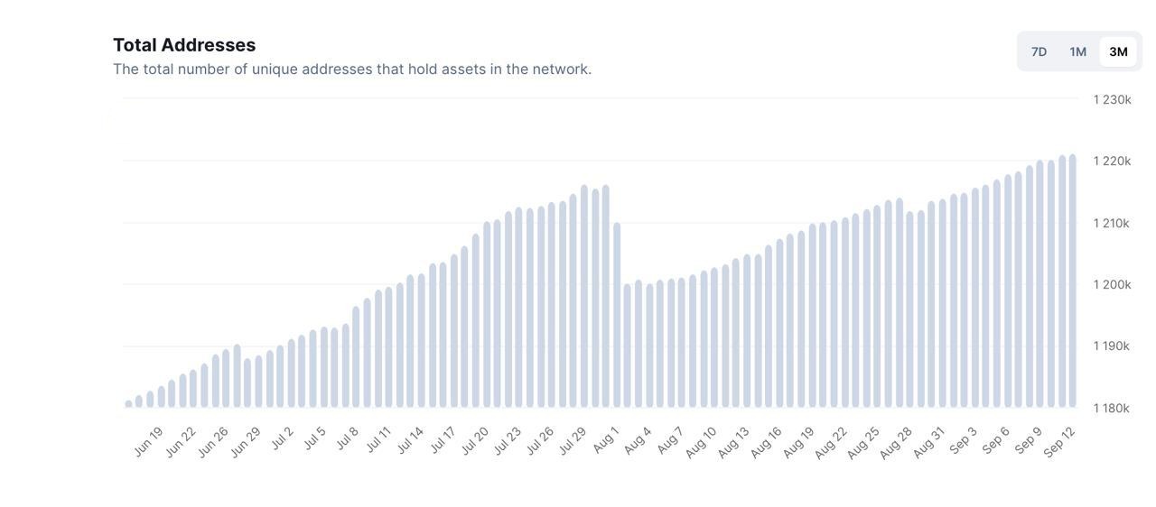 total addresses