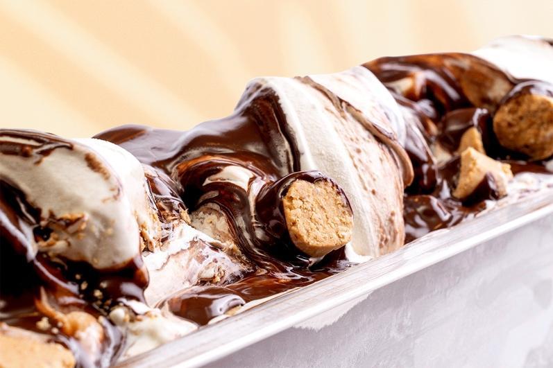 Sobremesa de chocolate
Descrição gerada automaticamente com confiança média