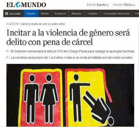 Incitar a la violencia de género será delito con pena de cárcel