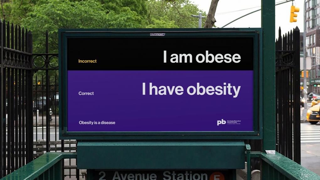 Pennington Biomedical Obesity Subway Billboard