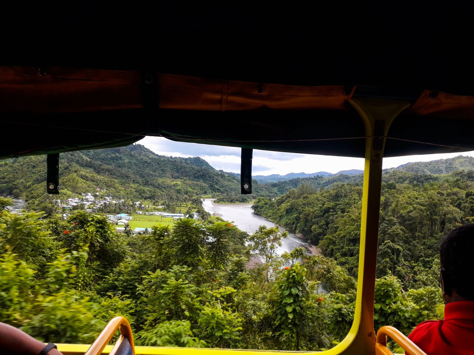 View of Laselevu village in Fiji
