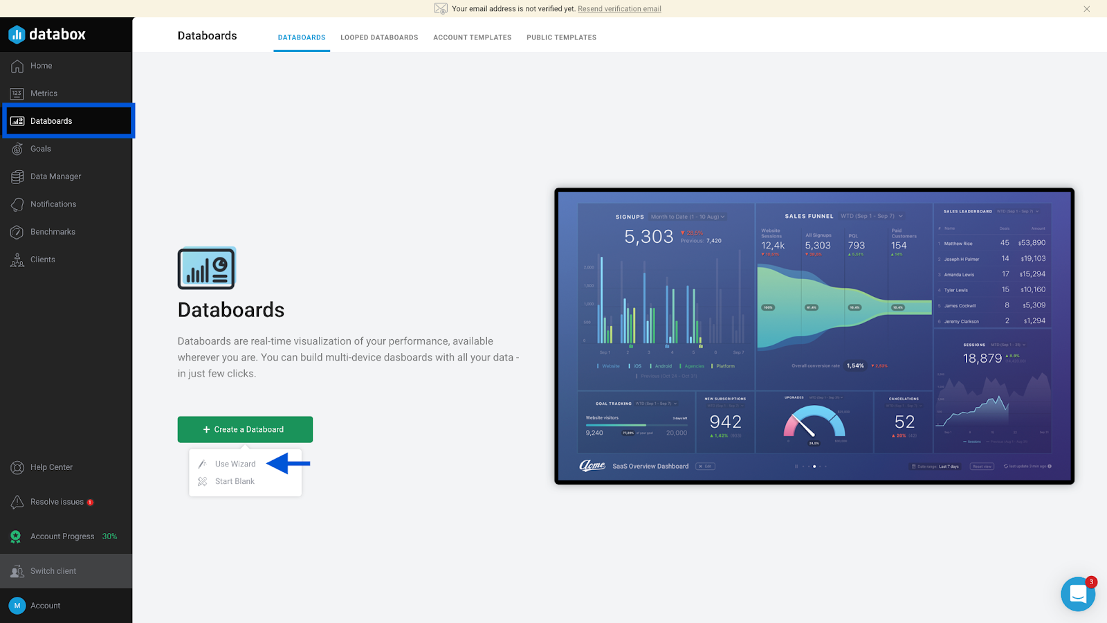 Create a New Dashboard