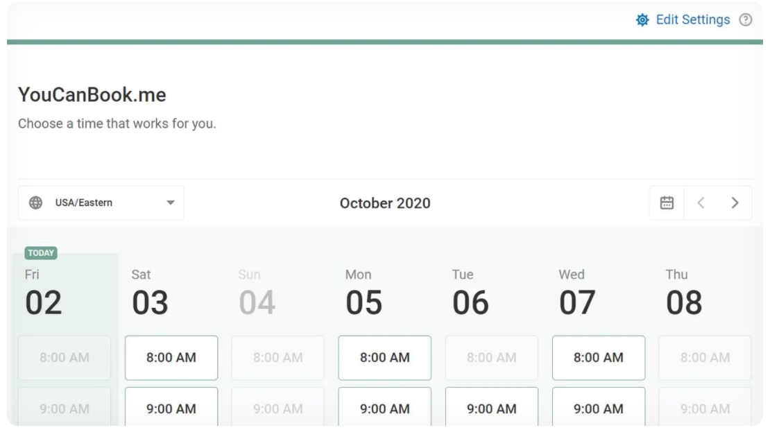 Booking pages improved