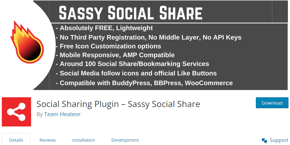 Sassy Social Share