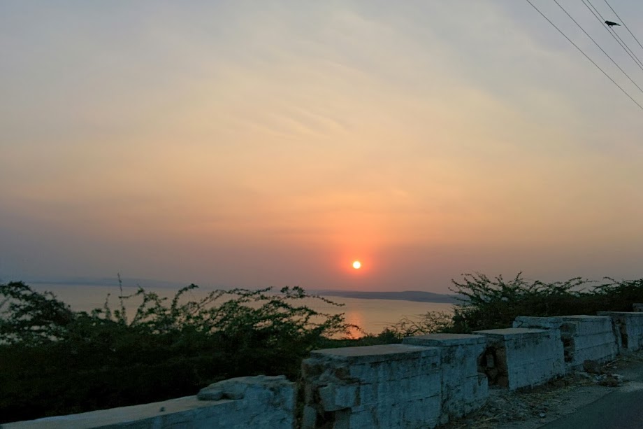 Sunset at Nagarjuna Sagar