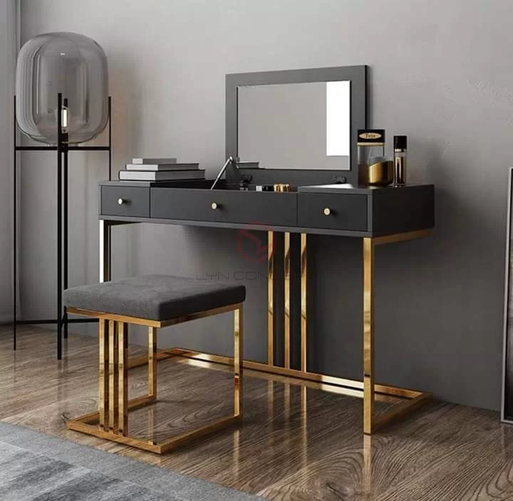 Bàn trang điểm bằng sắt có màu sắc sang trọng