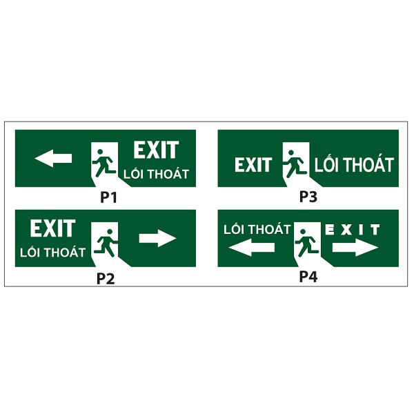 quy định về lắp đặt đèn exit