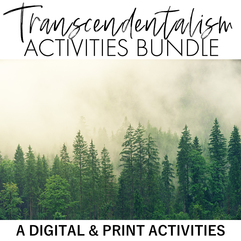 Teaching Transcendentalism to high school students can be intimidating and boring, but it doesn't have to be! In this article, you'll learn three engaging and effective activities and ideas for introducing Transcendentalism and teaching excerpts from Emerson's Nature and Thoreau's Walden. 