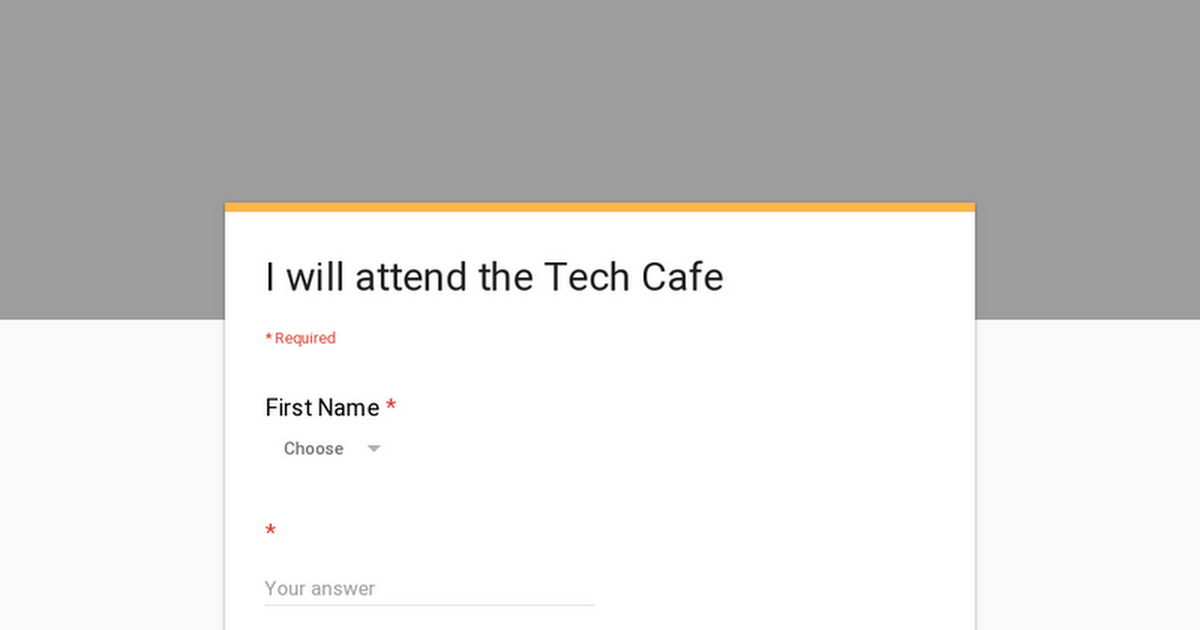 I will attend the Tech Cafe