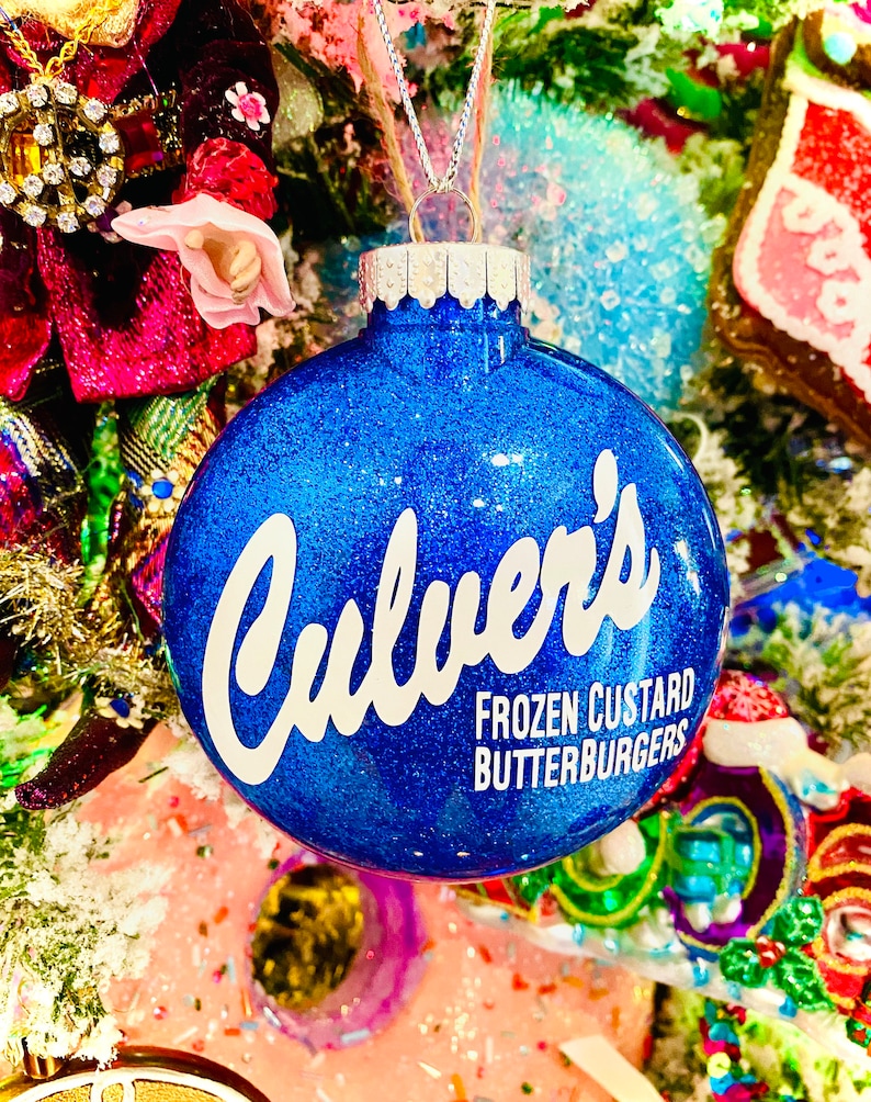 Culvers Inspired Christmas Ornament Culvers Inspired Novelty image 1