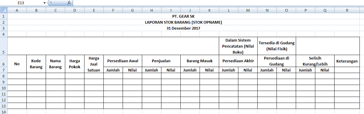 Cara dan Contoh Membuat Laporan Stok Barang di Gudang Cara dan Contoh Membuat Laporan Stok Barang di Gudang