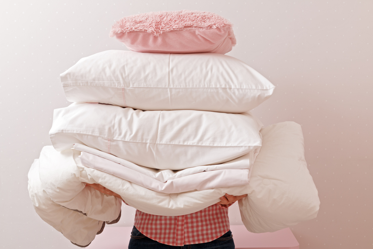 Replace pillows after 1 to 2 years.