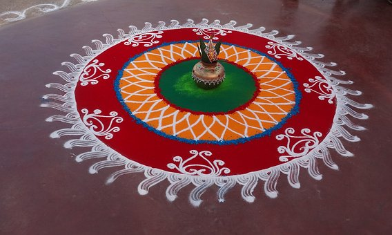  Makar Sankranti Decoration - Rangoli