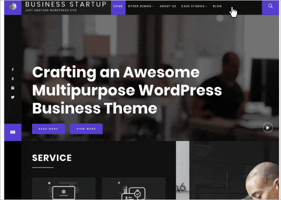 Business Startup - Theme miễn phí và hoàn chỉnh dành cho WordPress 