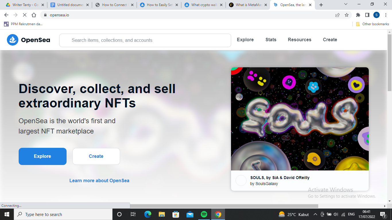 cara masuk ke metamask