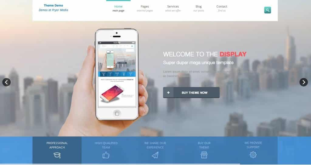 display WordPress video theme