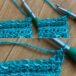 how to make the linked half double crochet stitch for a crochet pattern