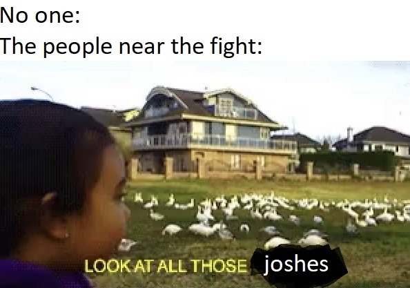 No one: the people near the fight