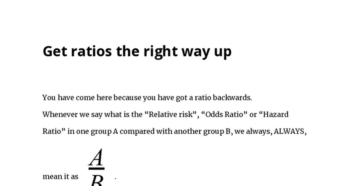 Thread By Profdfrancis Risk Ratio Odds Ratio Hazard Ratio 2nd And Final Part Of The Tweetorial From Orbita Hq Fun Easy And Informativ Meded Foamed Cardiology Cardiotwitter