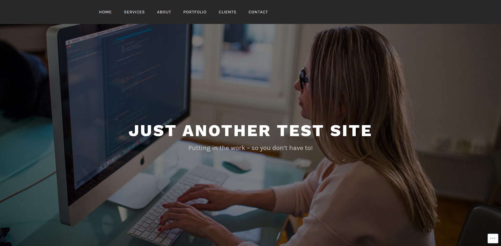 wordpress website creator test site