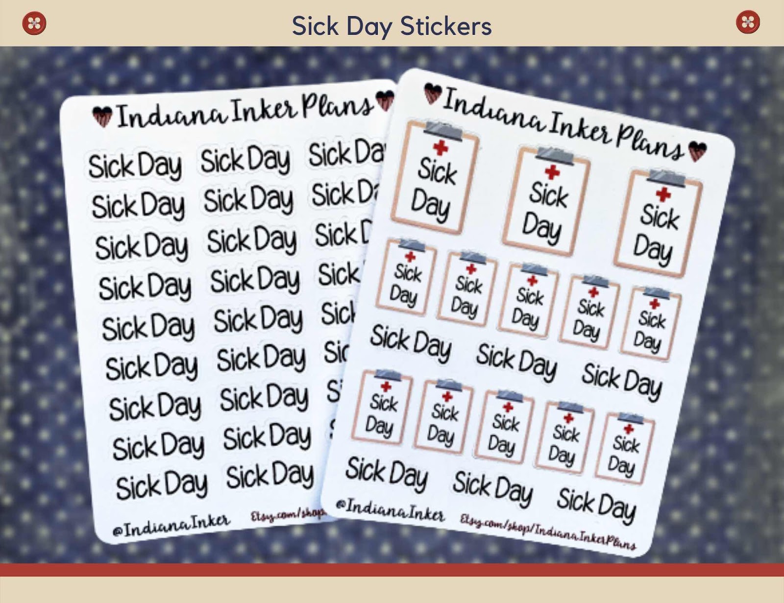 sick day stickers