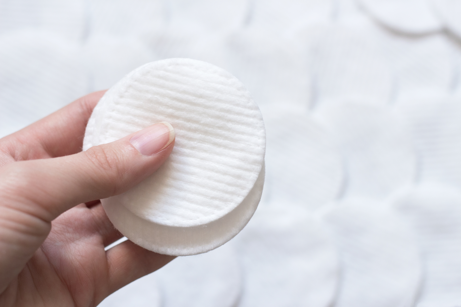 Use a Cotton Pad to Remove Mascara