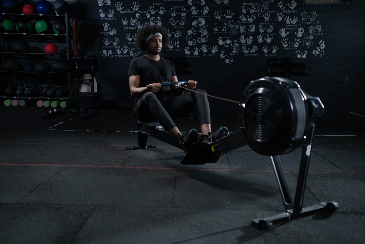 Hiit workout with discount rower and weights