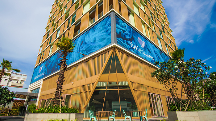 Khách sạn Fusion Suites, một trong những khách sạn nghỉ dưỡng bậc nhất tại Vũng Tàu.
