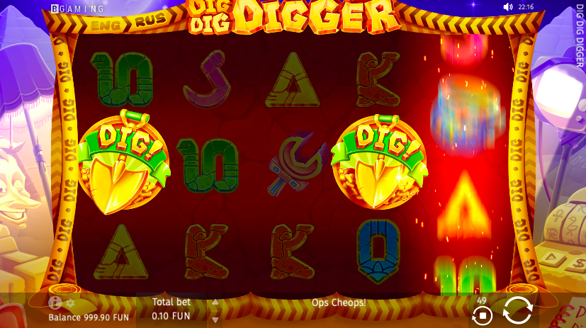 Dig Dig Digger slot gameplay
