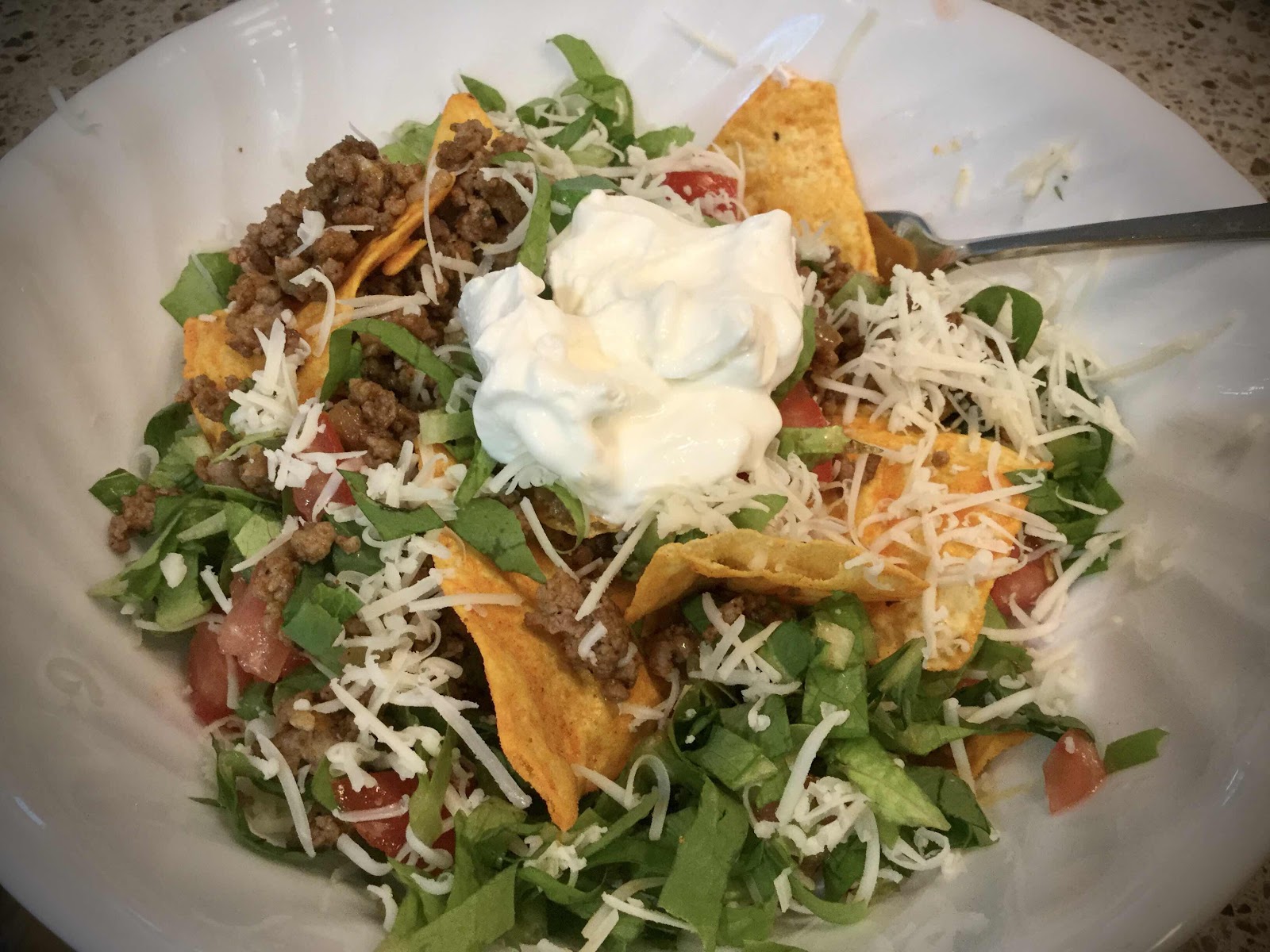 Taco Salad with Quest Protein Chips