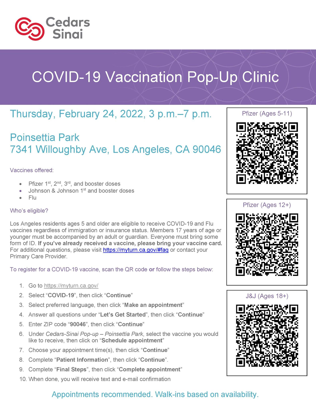 Vaccine Event Flyer