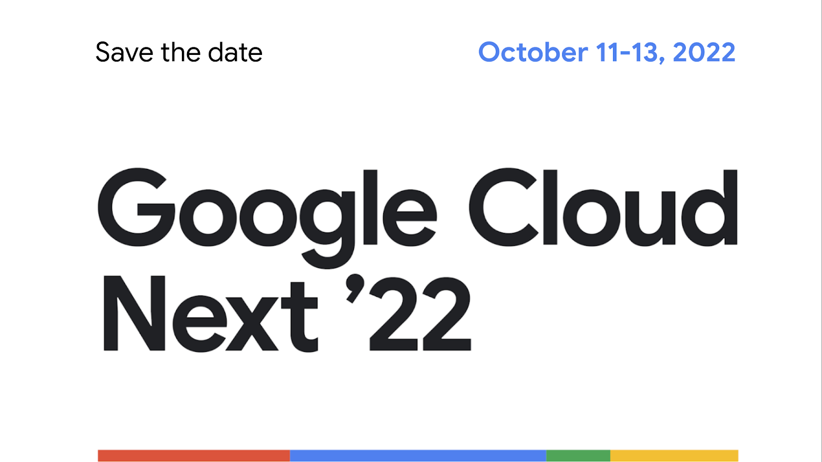 Google cloud next 22 coming soon