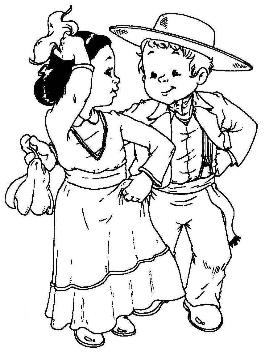 Dibujo de niños bailando - Imagui | Drawings, Coloring pages, Preschool  crafts