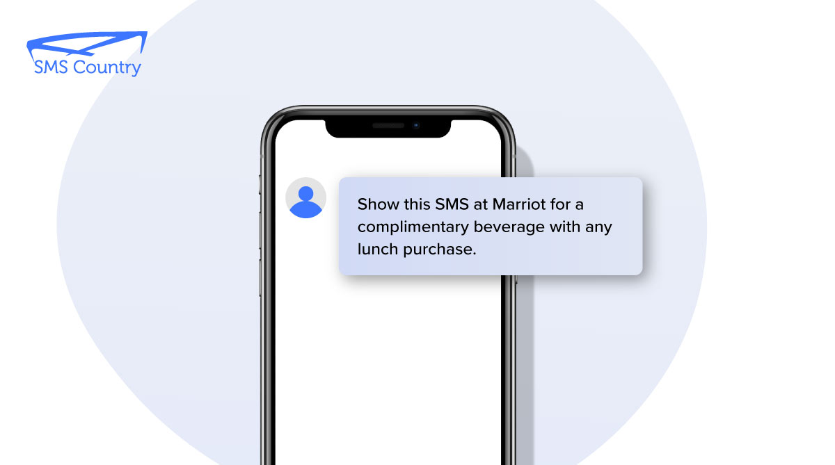 SMS templates for Hotels gifting customers with complimentary meals