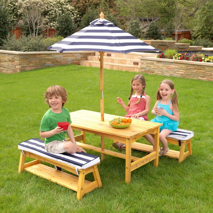 kids outdoor table and chair set