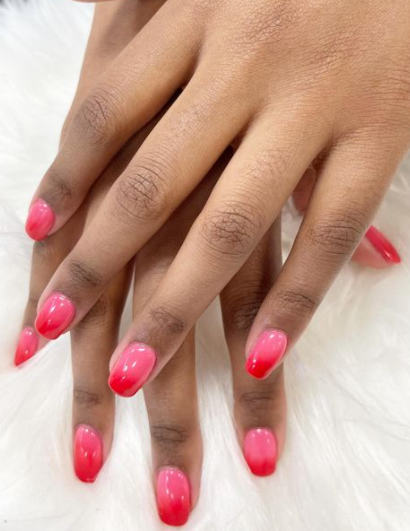  Red For Joy Ombre Nail Designs