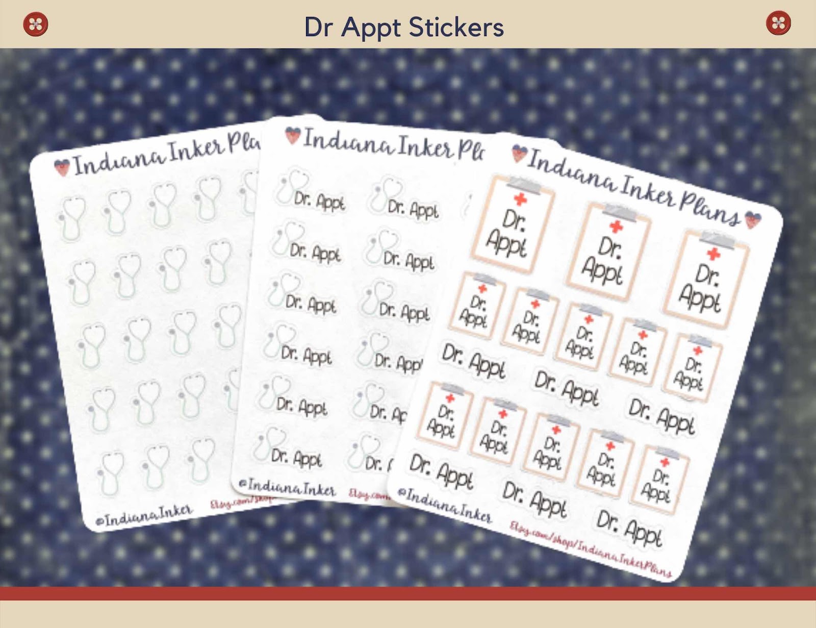 Dr Appointment stickers