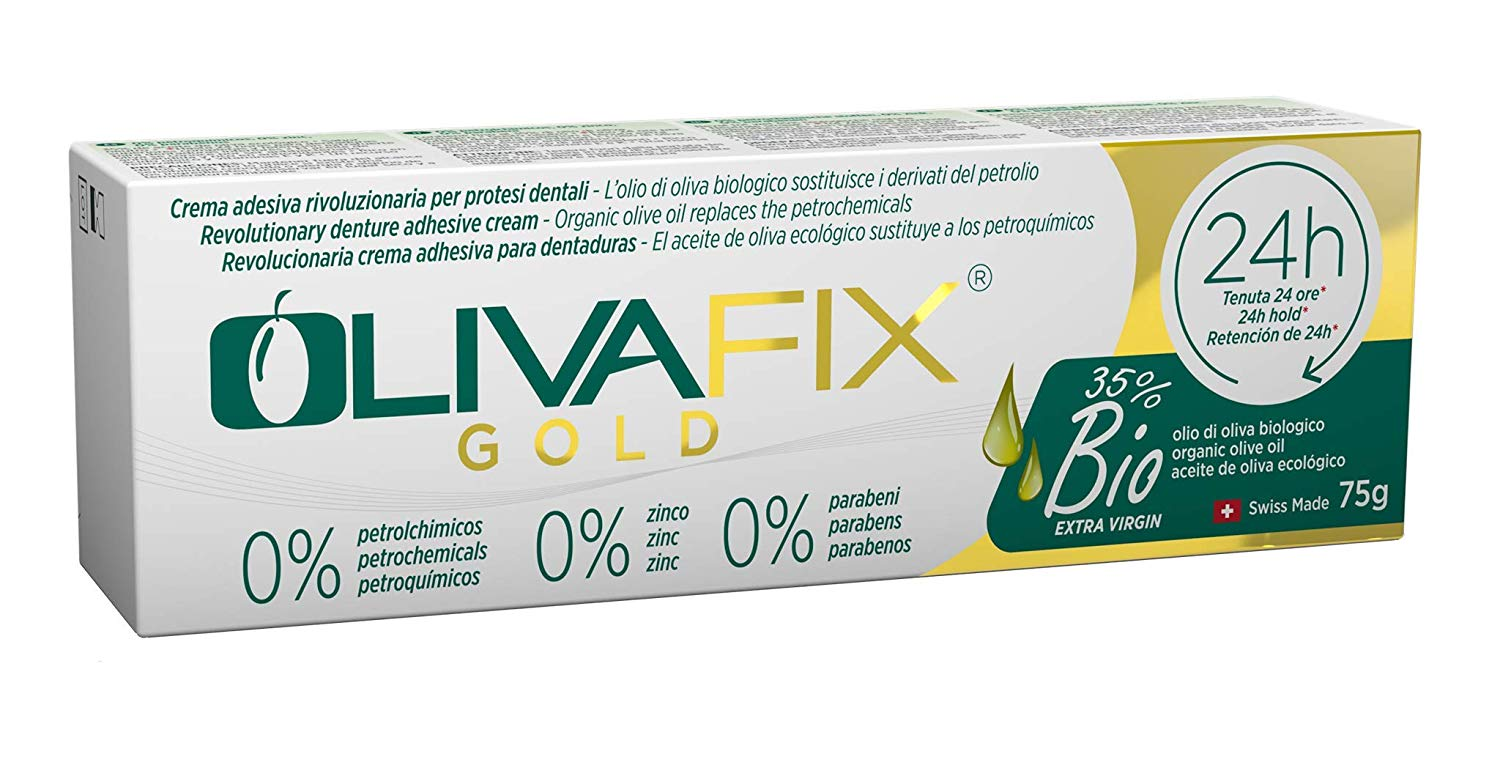 image of OliveFix denture adhesive