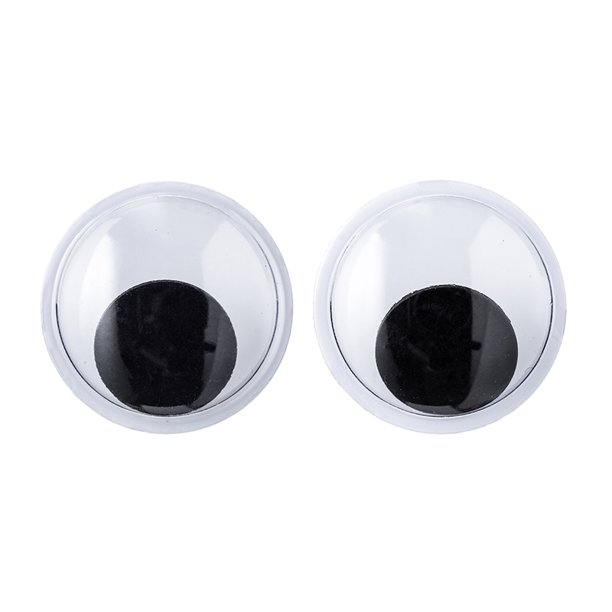 Googly Eyes: 18mm, Black, Paste On Craft Eyes - Walmart.com - Walmart.com