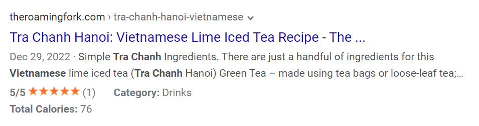 A screenshot of a recipe

Description automatically generated