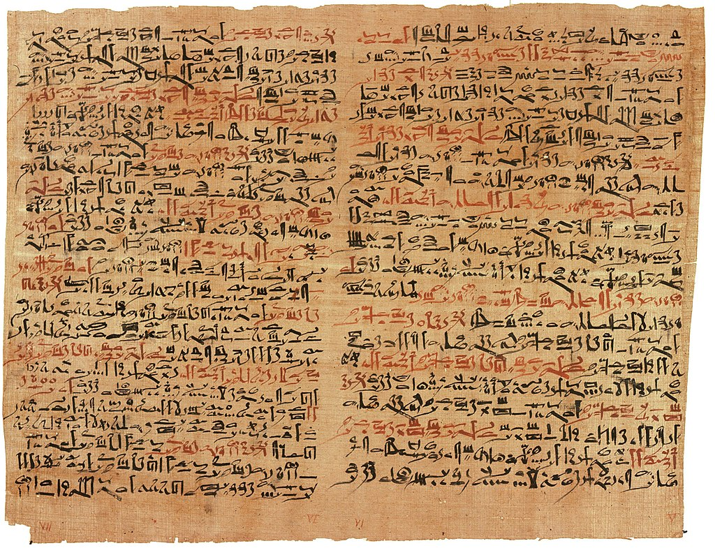 A papyrus scroll detailing Ancient Egyptian Medicine