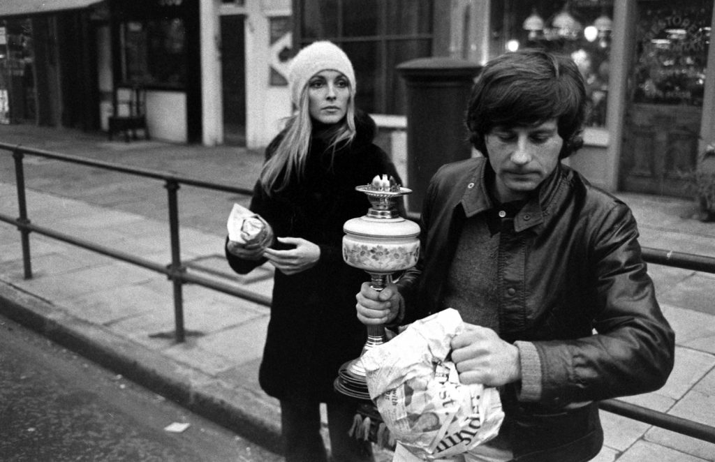 Sharon Tate, Roman Polanski, London, 1968.