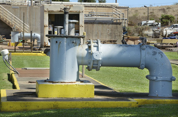 An injection well at the Lahaina Wastewater Reclamation Treatment Facility pumps treated water from the sewage system into the ground in this photo taken in September. The injection wells were the focal point of a Supreme Court ruling on Thursday; the wells require compliance with the Clean Water Act. The Maui News / MATTHEW THAYER photo