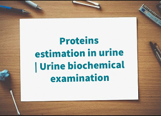 Proteins  estimation in urine in hindi