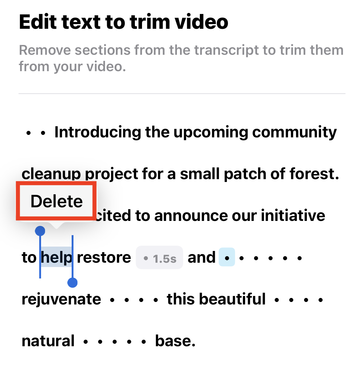 How do I add and edit text in the Create editor? – Vimeo Help Center