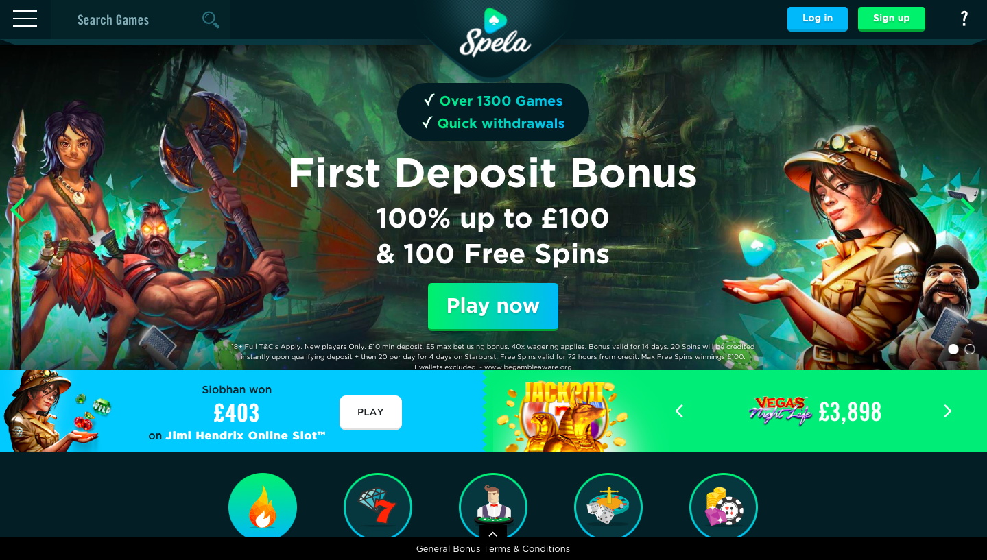 Spela Casino official website